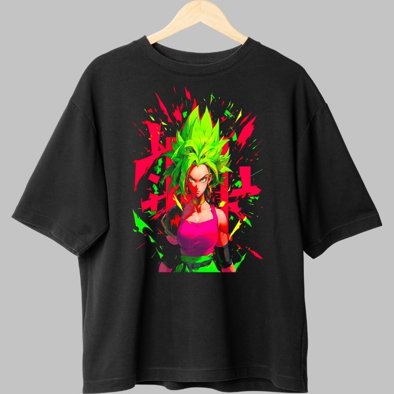 Tricou Anime Dragon Ball – Kale Super Saiyan Berserk negru
