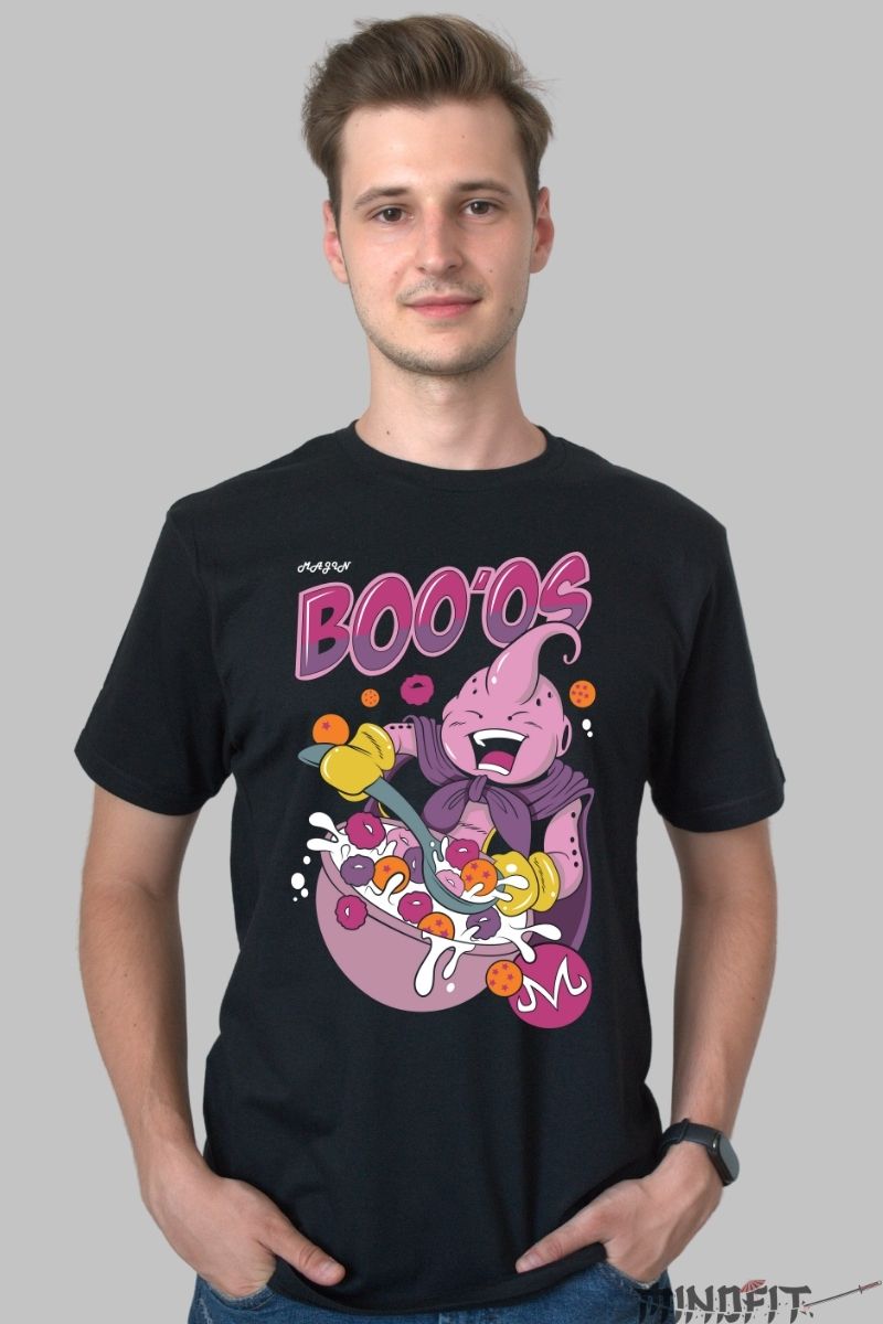 Tricou Anime Dragon Ball – Majin Buu BOO’OS Edition barbat negru