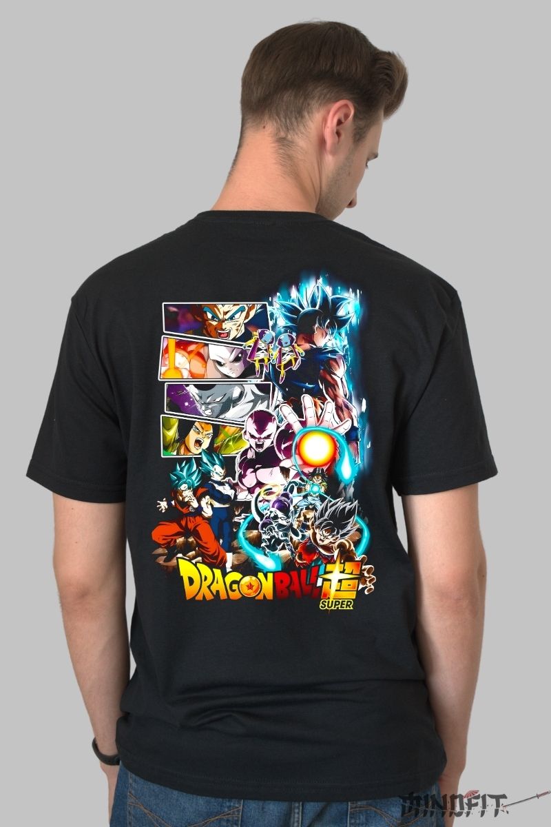 Tricou Anime Dragon Ball Tournament of Power barbat negru