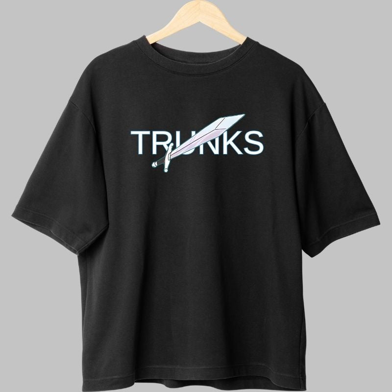 Tricou Anime Dragon Ball – Trunks Sword Stance negru fata