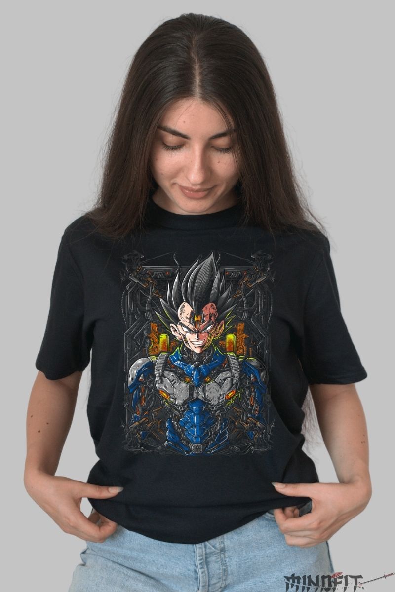 Tricou Anime Dragon Ball – Vegeta Cyborg Reborn dama negru