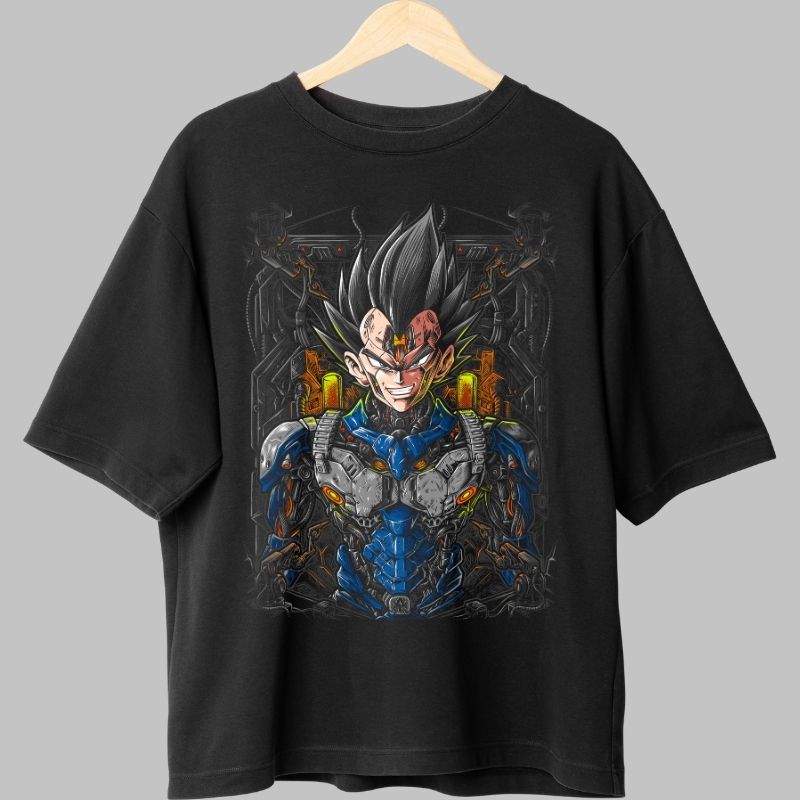 Tricou Anime Dragon Ball – Vegeta Cyborg Reborn negru