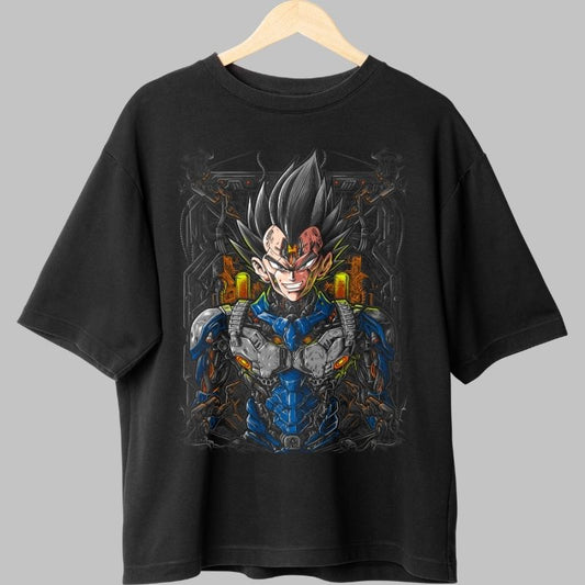 Tricou Anime Dragon Ball – Vegeta Cyborg Reborn negru