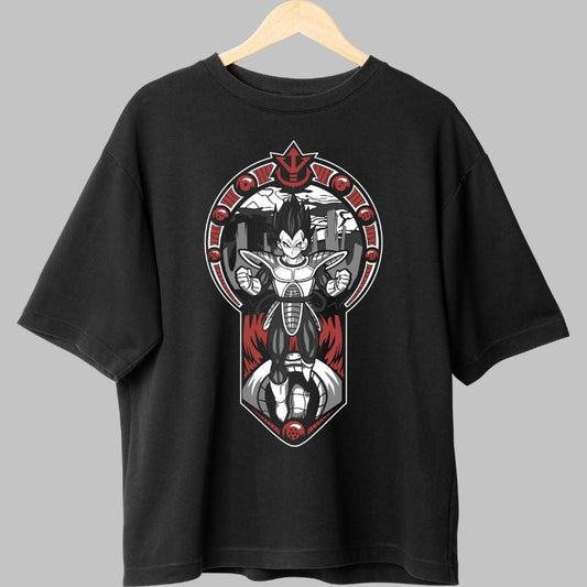 Tricou Anime Dragon Ball – Vegeta Saiyan Royal Legacy negru