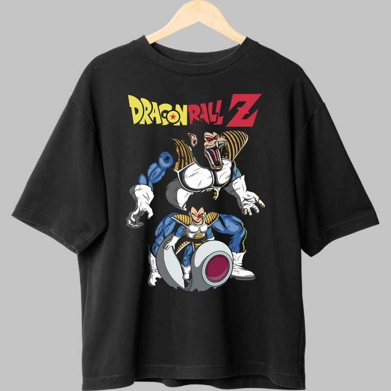 Tricou Anime Dragon Ball – Vegeta si Marele Maimutar negru
