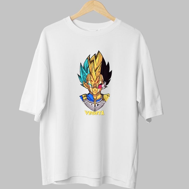 Tricou Anime Dragon Ball Vegeta Super Saiyan Card fata