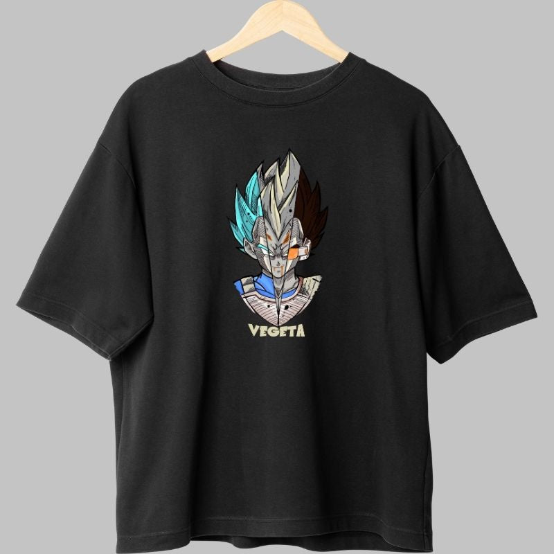 Tricou Anime Dragon Ball – Vegeta Zeu al Distrugerii negru spate