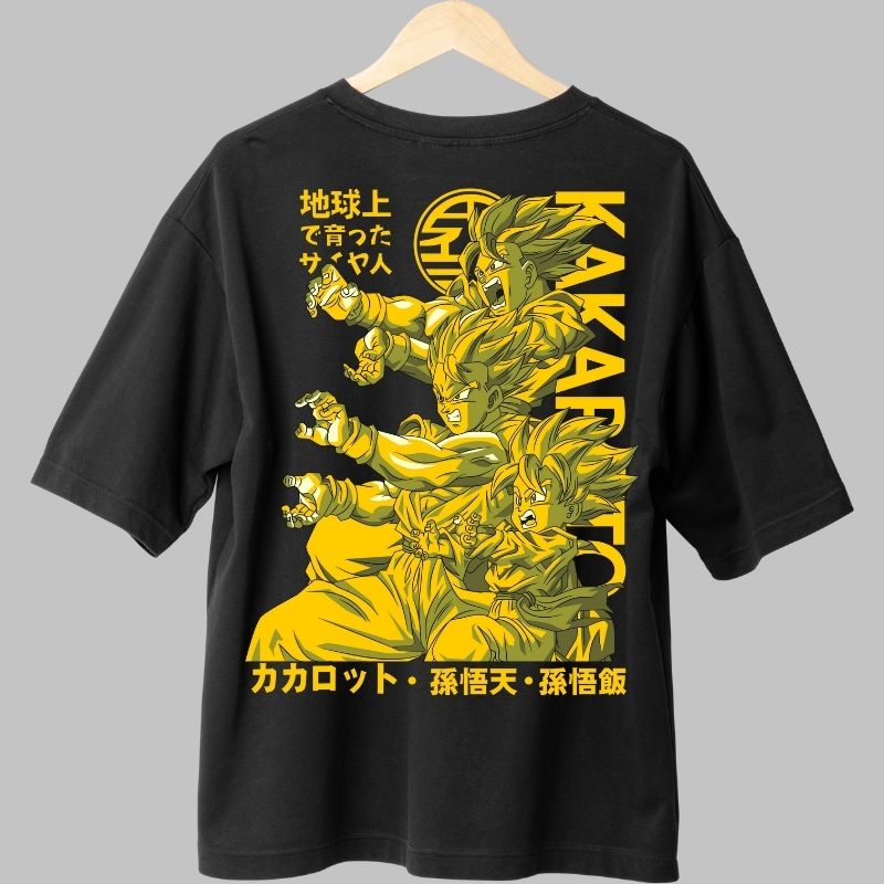 Tricou Anime Dragon Ball Z Kakarot Saiyan Power spate