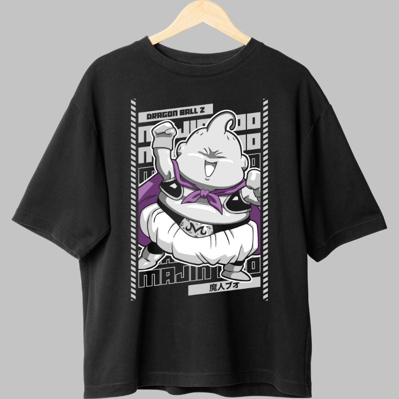 Tricou Anime Dragon Ball Z – Majin Buu Funny Power negru