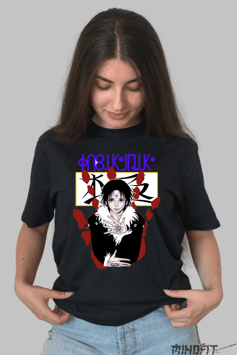 Tricou Anime Jujutsu Kaisen - Tactica Zeului cu O Mie de Maini Dama Negru