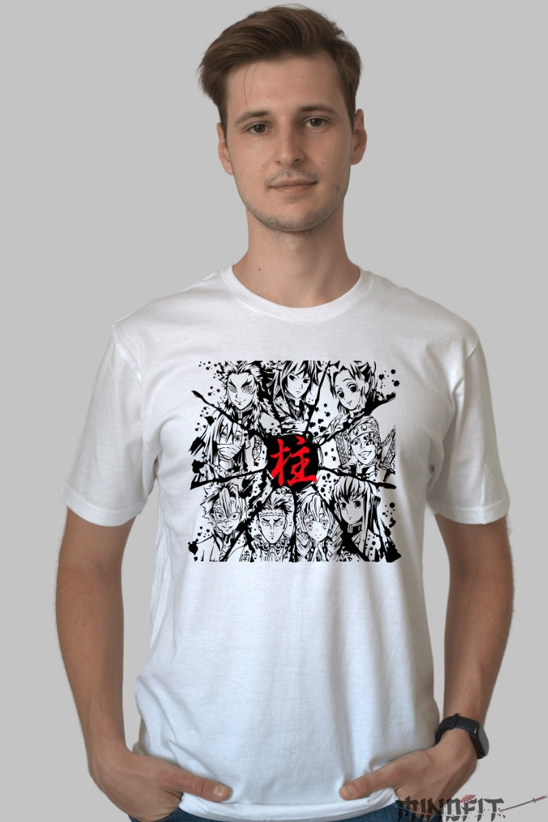 Tricou Anime Manga Warriors - Eroii Umbrei barbat alb