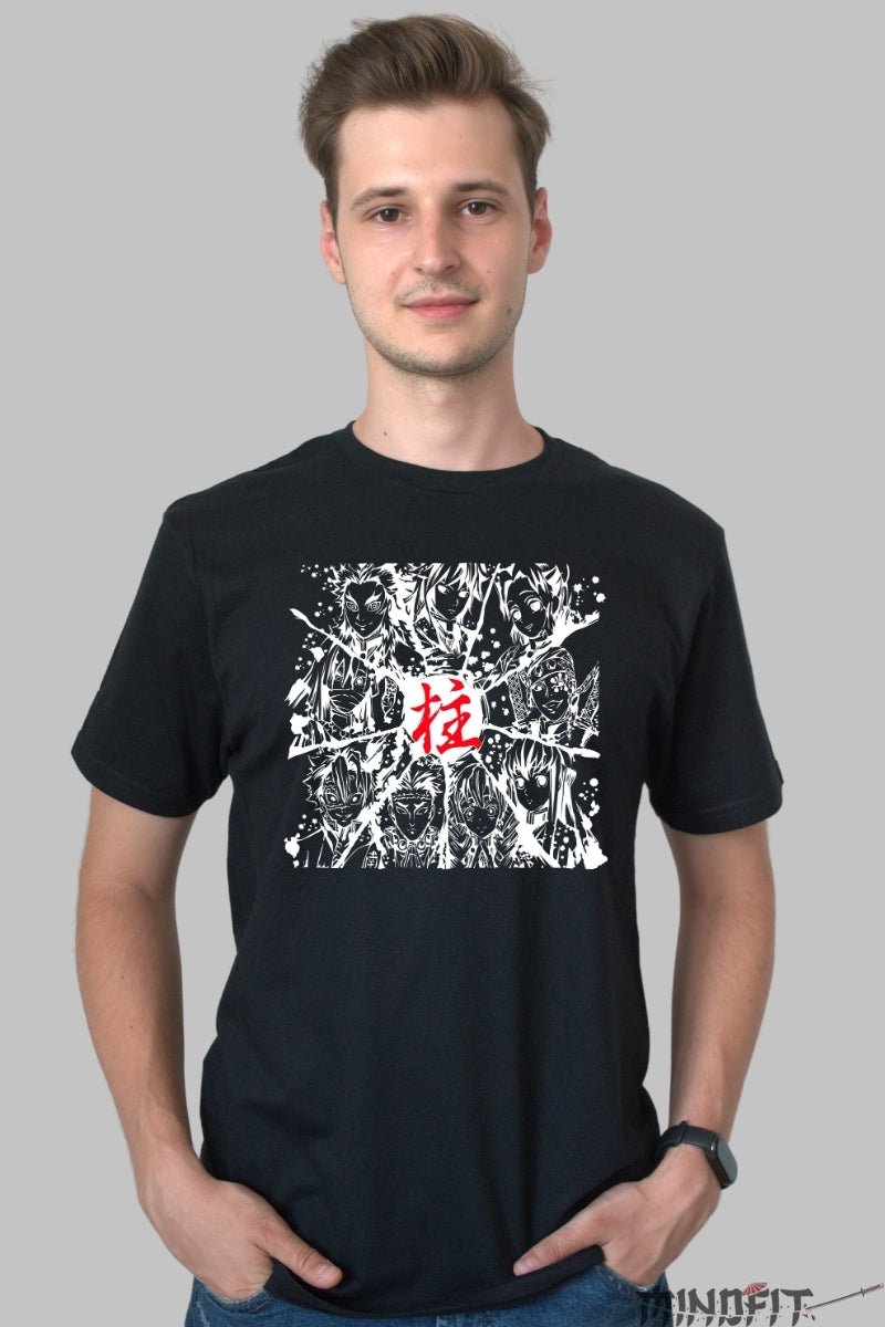 Tricou Anime Manga Warriors - Eroii Umbrei barbat negru