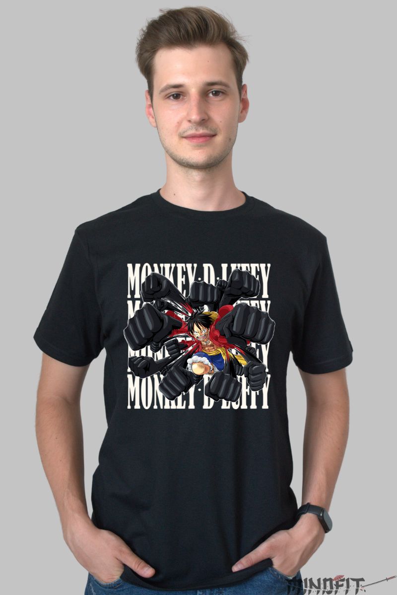 Tricou Anime Ninja Samurai – Razbunare in Umbra barbat negru