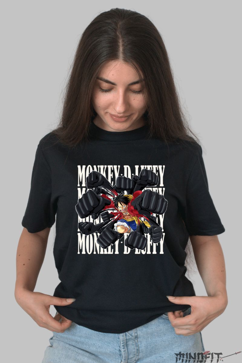 Tricou Anime Ninja Samurai – Razbunare in Umbra dama negru
