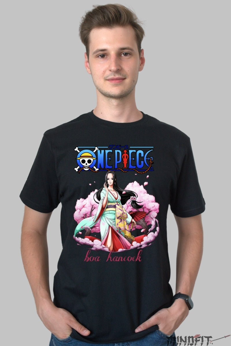 Tricou Anime One Piece - Boa Hancock Eleganta Regala barbat negru