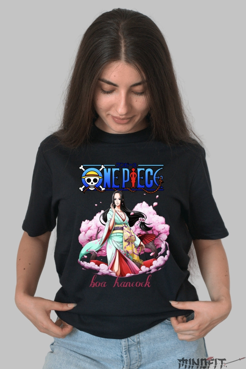Tricou Anime One Piece - Boa Hancock Eleganta Regala dama negru