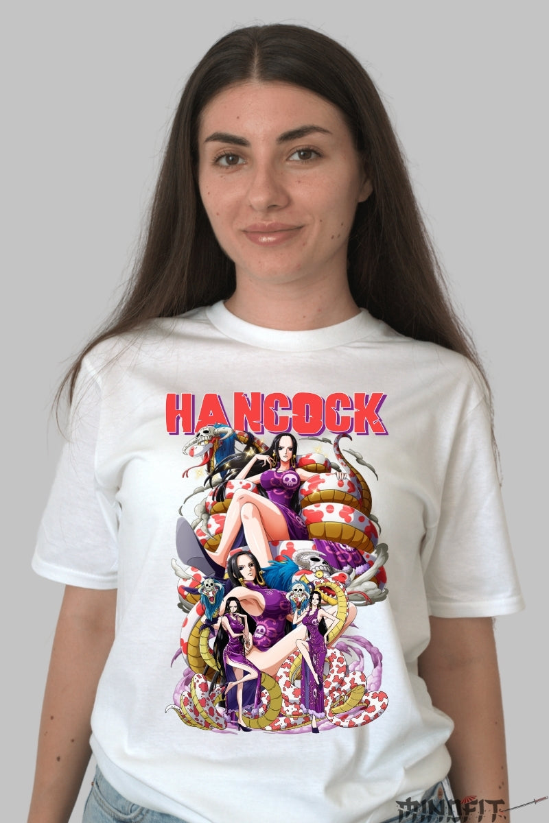 Tricou Anime One Piece - Boa Hancock Empress Power dama alb