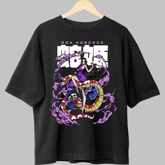 Tricou Anime One Piece - Boa Hancock si Sarpele Salome fata