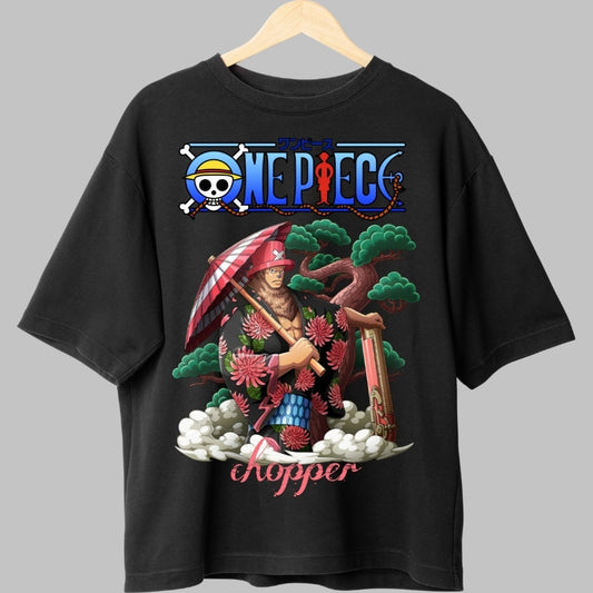 Tricou Anime One Piece - Chopper Samurai Warrior fata