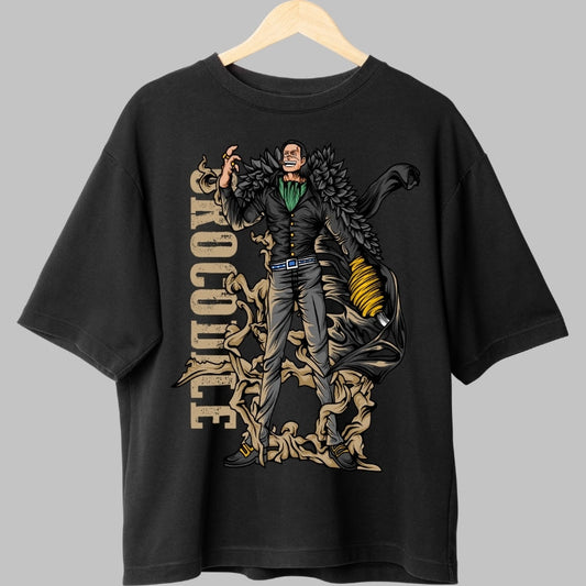 Tricou Anime One Piece - Crocodile Lord of Sand fata