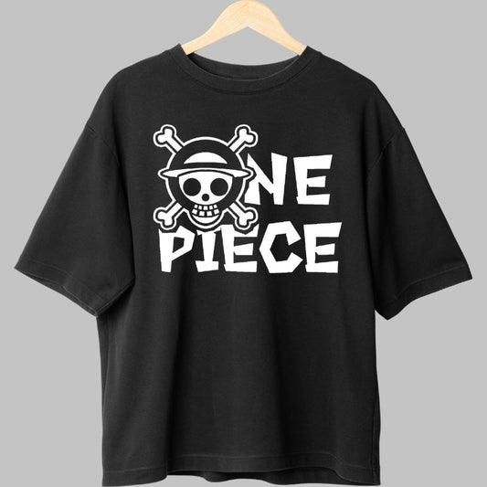 Tricou Anime One Piece - Emblema Piratilor Mugiwara fata