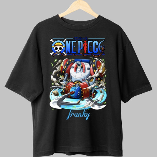 Tricou Anime One Piece - Franky Super Cyborg Energy fata