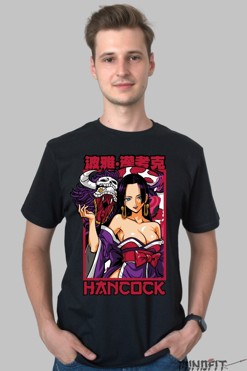 Tricou Anime One Piece - Hancock si Salome Impact Vizual barbat negru