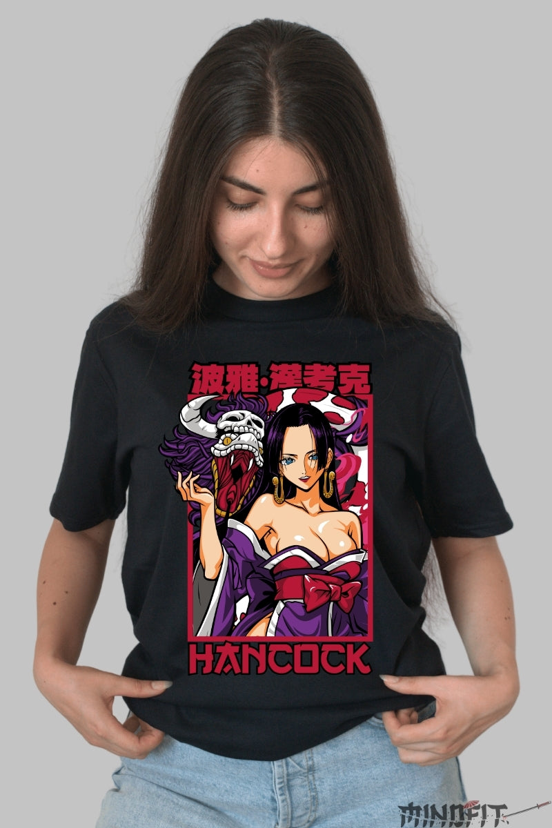 Tricou Anime One Piece - Hancock si Salome Impact Vizual dama negru