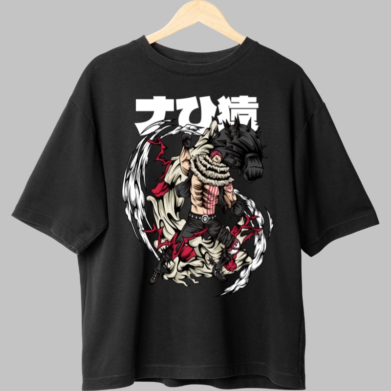 Tricou Anime One Piece - Katakuri vs Luffy Haoshoku Clash fata
