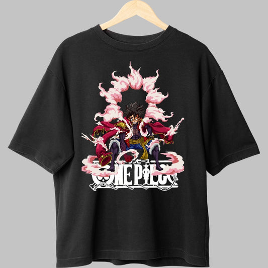 Tricou Anime One Piece - Luffy Gear 4 Conqueror's Haki fata