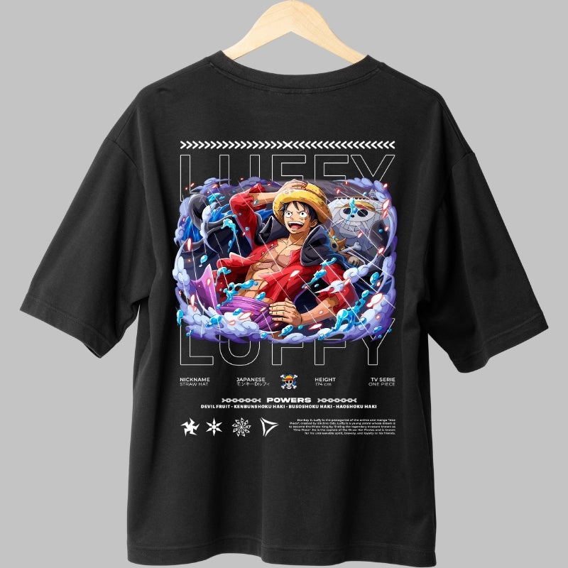 Tricou Anime One Piece - Luffy Gear 5 Aura Legendara spate