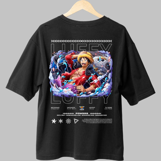 Tricou Anime One Piece - Luffy Gear 5 Aura Legendara spate