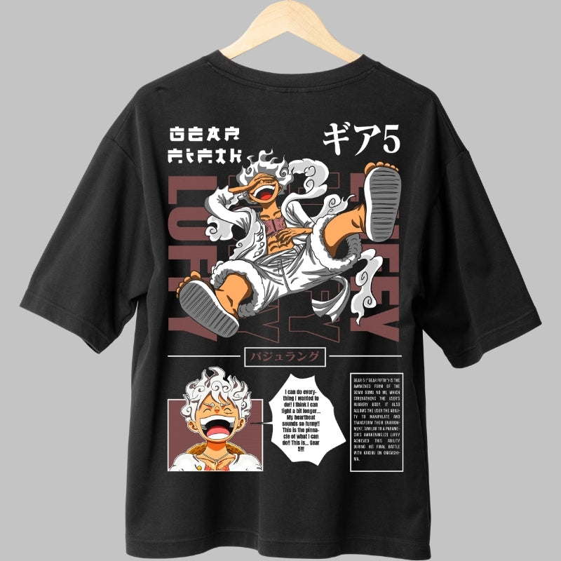 Tricou Anime One Piece - Luffy Gear 5 Awakening spate