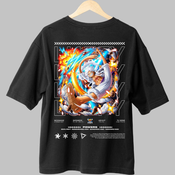 Tricou One Piece - Luffy Gear 5 Explozie de Energie
