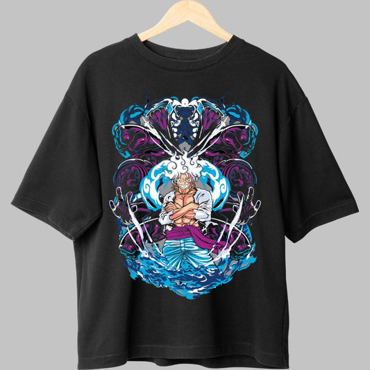 Tricou Anime One Piece - Luffy Gear Fifth Ascensiune Divina fata