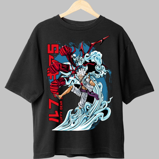 Tricou Anime One Piece - Luffy Gear Fifth Awakened fata