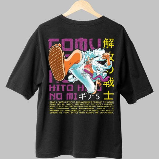 Tricou Anime One Piece - Luffy Gear Fifth Awakening spate