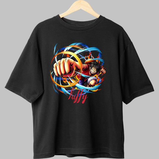 Tricou Anime One Piece - Luffy Gear Power Punch fata