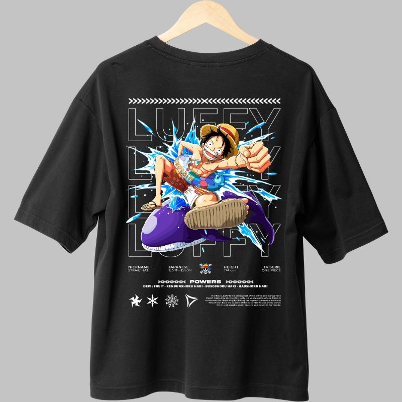 Tricou Anime One Piece - Luffy Gear Second Impact spate