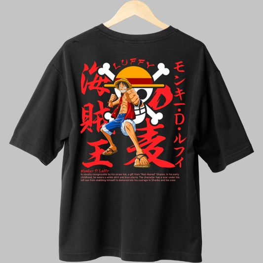 Tricou Anime One Piece - Luffy Regele Piratilor spate