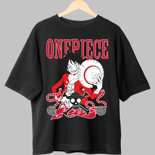 Tricou Anime One Piece - Luffy si Palarie de Paie fata