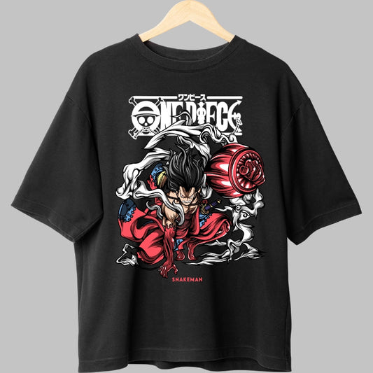 Tricou Anime One Piece - Luffy Snakeman Gear Fourth fata