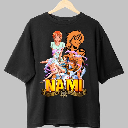 Tricou Anime One Piece - Nami Navigatorul Vremurilor fata