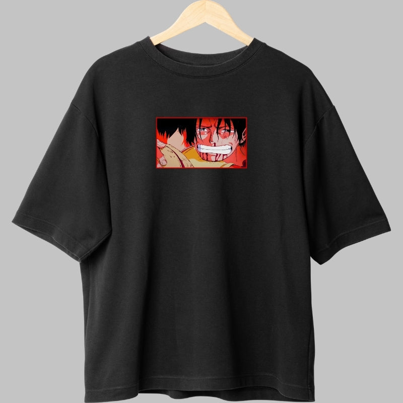 Tricou Anime One Piece - Portgas D. Ace Wanted Edition fata