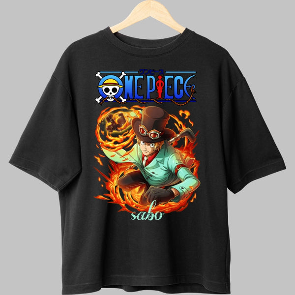 Tricou Anime One Piece - Sabo Flacara Revolutiei