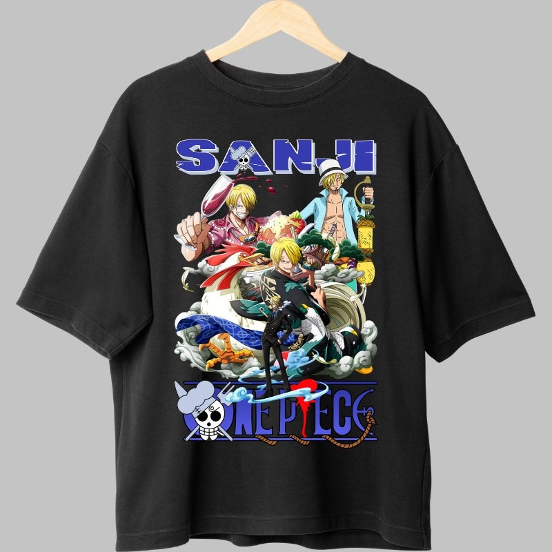 Tricou Anime One Piece - Sanji Versatile Power fata