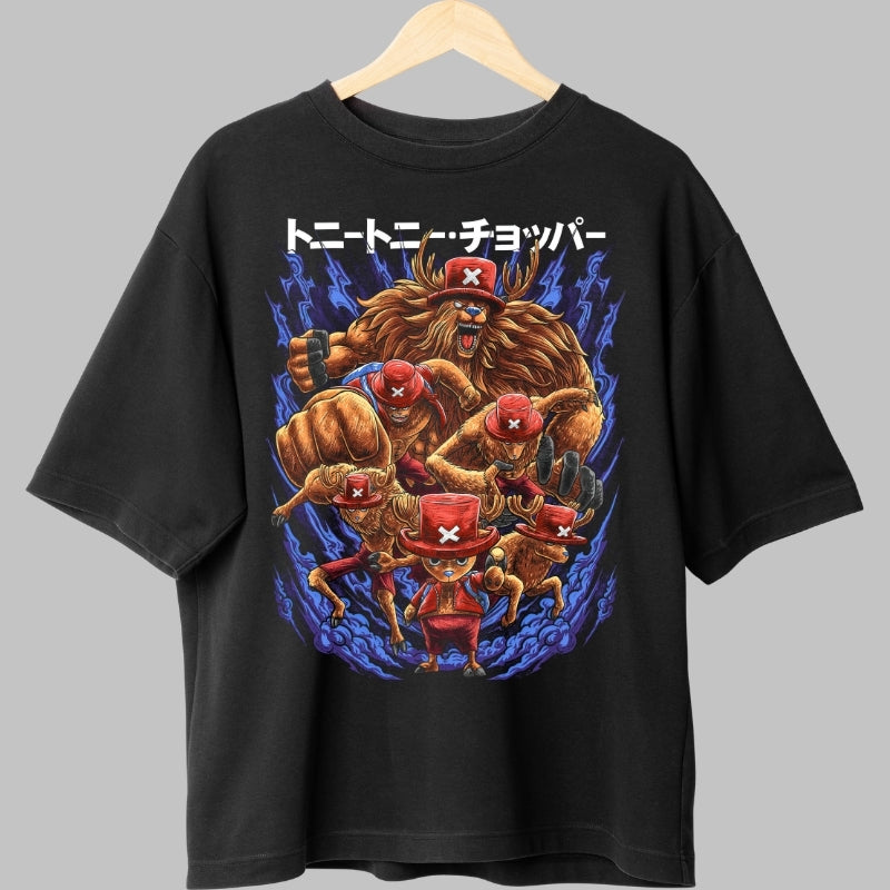 Tricou Anime One Piece - Tony Tony Chopper Beast Mode fata