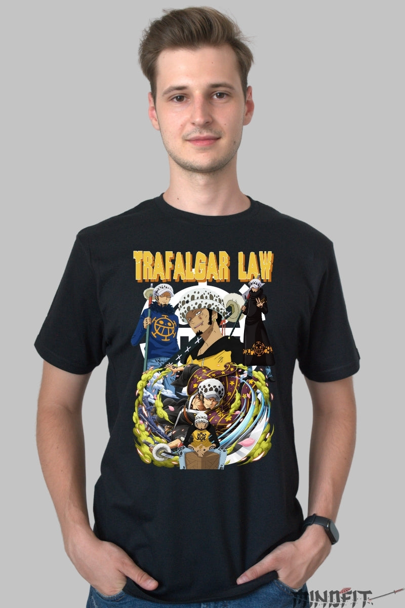 Tricou Anime One Piece - Trafalgar Law Room Power barbat negru