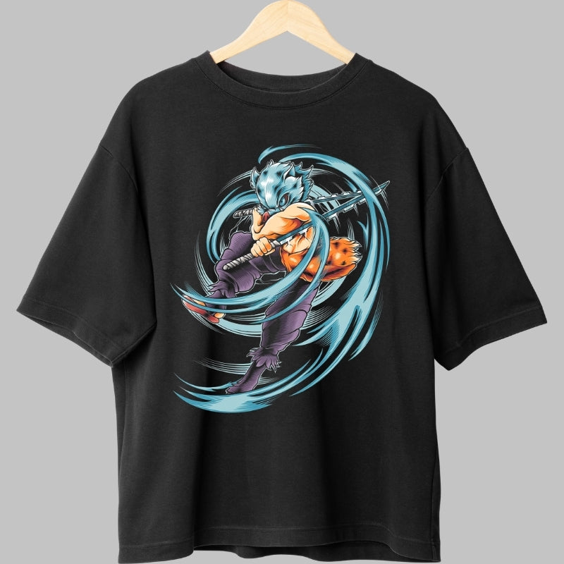 Tricou Anime Samurai Fox Warrior - Sabie si Viteza Elementala fata