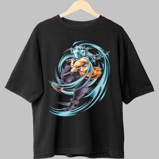 Tricou Anime Samurai Fox Warrior - Sabie si Viteza Elementala fata